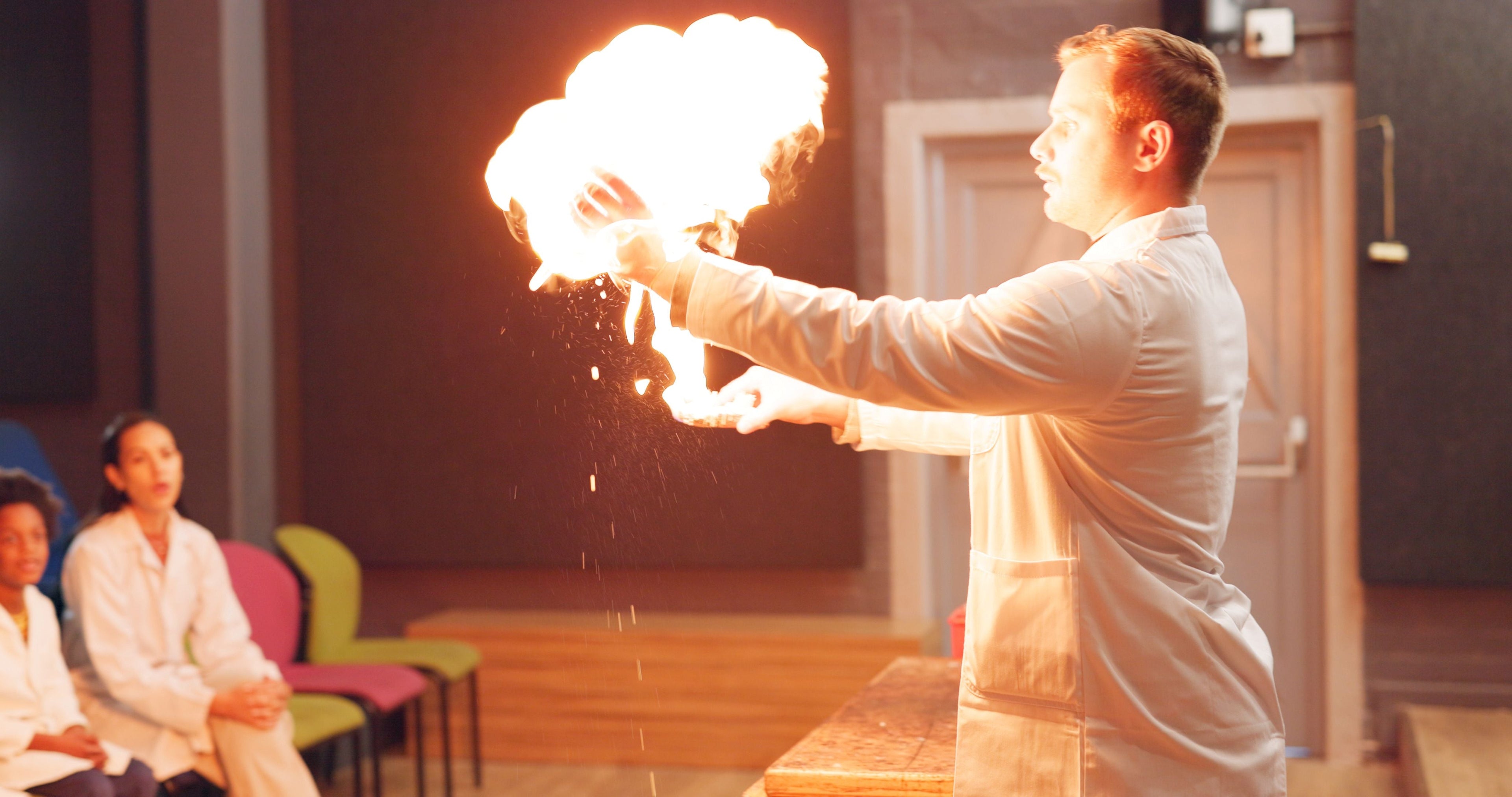 hands on fire from dermatitis