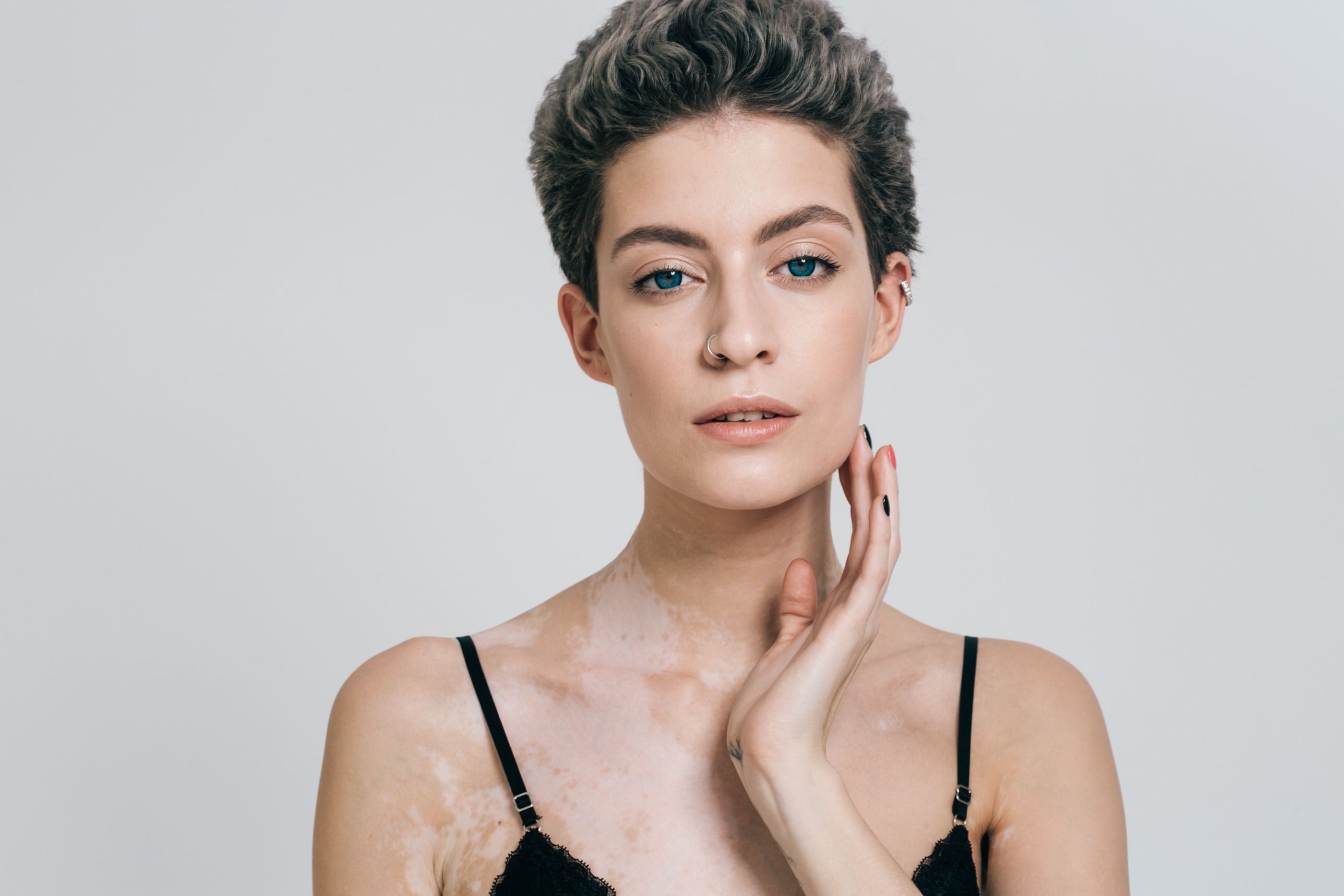 woman with sensitive skin