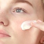 unscented moisturiser, fragrance-free moisturiser, snail mucin cream, Lady applying Face Cream