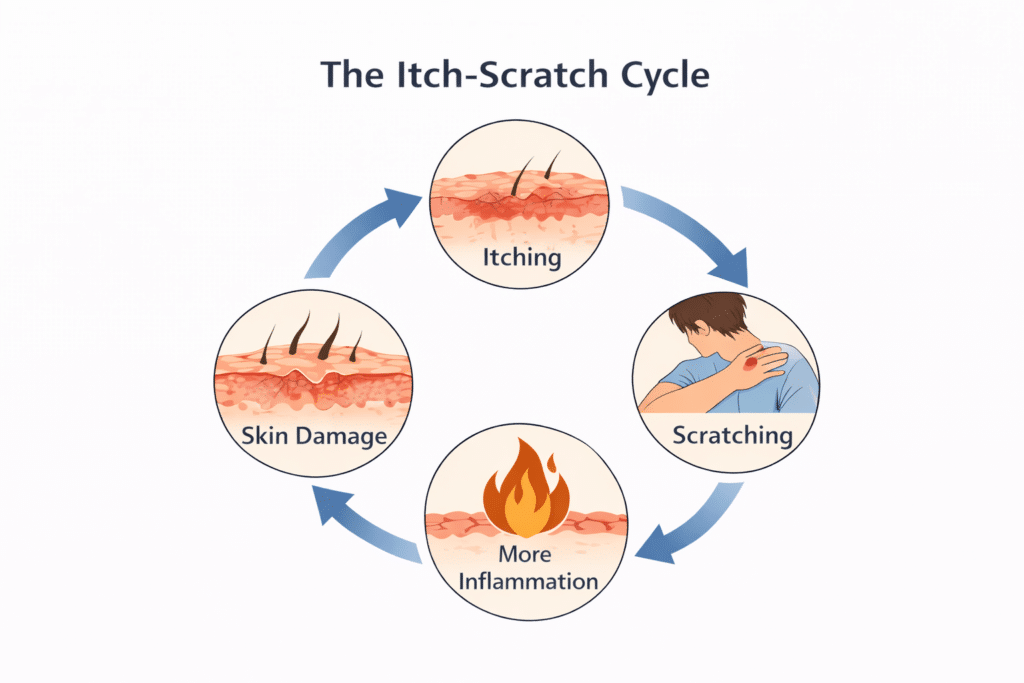 itch scratch cycle
