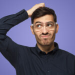 person confused about eczema v psoriasis