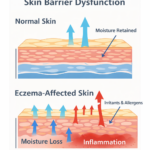 diagram of skin barier problems