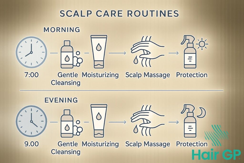 scalp care routine graphic